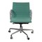 Green Fabric and a Chrome Ea-117 Office Chair by Charles Eames for Vitra 1