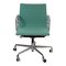 Silla de oficina Ea-117 de tela verde y cromo de Charles Eames para Vitra, Imagen 1