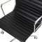 Chaise de Bureau Ea-117 en Cuir Noir et Chrome par Charles Eames pour Vitra 2