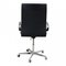 Medium High Back and Original Black Leather Oxford Office Chair by Arne Jacobsen 7