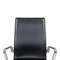 Medium High Back and Original Black Leather Oxford Office Chair by Arne Jacobsen 3