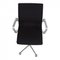 Black Christianshavn Fabric Oxford Low Office Chair by Arne Jacobsen 2