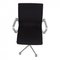 Black Christianshavn Fabric Oxford Low Office Chair by Arne Jacobsen, Image 2