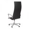 Chaise de Bureau Haute Oxford en Cuir Noir par Arne Jacobsen 4