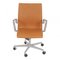 Cognac Aniline Leather Oxford Office Chair by Arne Jacobsen 2