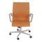 Cognac Aniline Leather Oxford Office Chair by Arne Jacobsen, Image 2