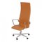 Chaise Haute Oxford en Cuir Aniline Cognac par Arne Jacobsen 1