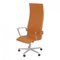 Cognac Aniline Leather Oxford High Chair by Arne Jacobsen, Image 1