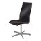 Black Fabric Oxford Chair by Arne Jacobsen, 1960s 2