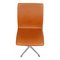 Chaise Oxford en Cuir Aniline en Noyer par Arne Jacobsen 5