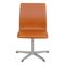 Walnut Aniline Leather Oxford Chair by Arne Jacobsen, Image 1