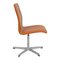 Walnut Aniline Leather Oxford Chair by Arne Jacobsen 2