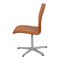 Walnut Aniline Leather Oxford Chair by Arne Jacobsen 4