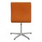 Walnut Aniline Leather Oxford Chair by Arne Jacobsen 3