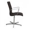 Grey Fabric and Chrome Frame Oxford Armchair by Arne Jacobsen, Image 5