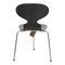 Schwarze Lazur Ant Stühle von Arne Jacobsen für Fritz Hansen 4