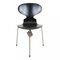 Sillas Lazur Ant en negro de Arne Jacobsen para Fritz Hansen, Imagen 1