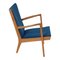 Ap-16 Chair with Blue Fabric by Hans J. Wegner 3