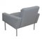 Airport Chair with Grey Fabric by Hans J. Wegner for Getama, Image 4