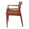 Armchair with Patinated Brown Aniline Leather by Ib Kofod-Larsen, 1950s, Image 3