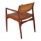 Armchair with Patinated Brown Aniline Leather by Ib Kofod-Larsen, 1950s, Image 4