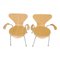 Series 7 Desk Chairs in Beech by Arne Jacobsen for Fritz Hansen, 2000s, Set of 6, Image 4