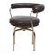 LC7 Dining Chair in Dark Brown Leather by Le Corbusier for Cassina, 1920s 2