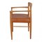 Armchair in Walnut Aniline Leather & Oak by H.W. Klein, Image 3