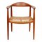 Armchair in Teak with Woven Seat by Hans J. Wegner, 1960s, Image 1
