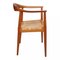 Armchair in Teak with Woven Seat by Hans J. Wegner, 1960s, Image 2