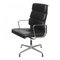 Black Patinated Leather Ea-209 Chair by Charles Eames for Vitra 1