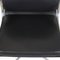 Black Leather and Matte Armrests Ea-208 Softpad Chair by Charles Eames for Vitra, 1990s 7