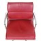 Dark Red Leather and Chrome Ea-208 Softpad Chair by Charles Eames for Vitra, 2000s 2