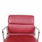 Dark Red Leather and Chrome Ea-208 Softpad Chair by Charles Eames for Vitra, 2000s 3
