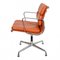 Chaise Softpad EA-208 en Cuir Cognac par Charles Eames pour Vitra, 2000s 5