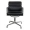 Black Leather EA-208 Softpad Chair by Charles Eames for Vitra, 2000s, Image 1