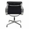 Black Leather EA-208 Softpad Chair by Charles Eames for Vitra, 2000s, Image 3