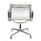 White Leather EA-208 Chair by Charles Eames for Vitra, 2000s 3