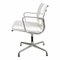 White Leather EA-208 Chair by Charles Eames for Vitra, 2000s, Image 4