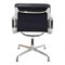 Black Leather and Chrome EA-208 Chair by Charles Eames for Vitra, 2000s 6