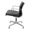 Chaise EA-208 en Cuir Noir et Chrome par Charles Eames pour Vitra, 2000s 5