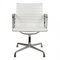 EA-108 Stuhl mit weißem Leder von Charles Eames für Vitra, 2000er 1