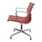 Red Leather EA-108 Chair by Charles Eames for Vitra, 2000s 4