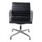 Patinated Black Leather EA-108 Chair by Charles Eames for Vitra, Image 1