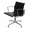Patinated Black Leather EA-108 Chair by Charles Eames for Vitra 2