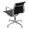 Silla EA-108 de cuero negro patinado de Charles Eames para Vitra, Imagen 4