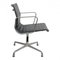 Dark Grey Leather EA-108 Chair by Charles Eames for Vitra, Image 2