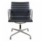 Dark Grey Leather EA-108 Chair by Charles Eames for Vitra 1