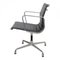 Dark Grey Leather EA-108 Chair by Charles Eames for Vitra 4