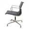 Dark Grey Leather EA-108 Chair by Charles Eames for Vitra, Image 4